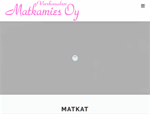 Tablet Screenshot of matkamies.net